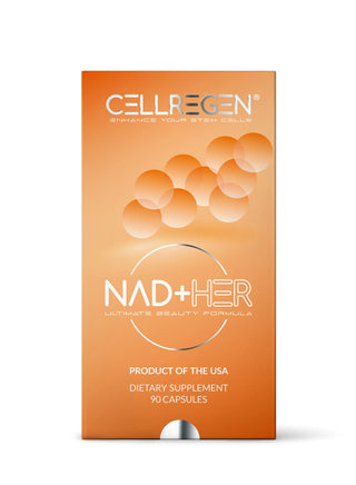 CELLREGEN NAD+HER® 90 Capsules - Women's Beauty and Anti-Aging Supplement Packaging